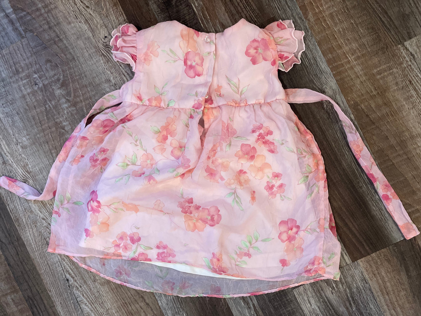 Georgia Sheer Dress Girls size 18 months Easter, Valentines Day, Wedding