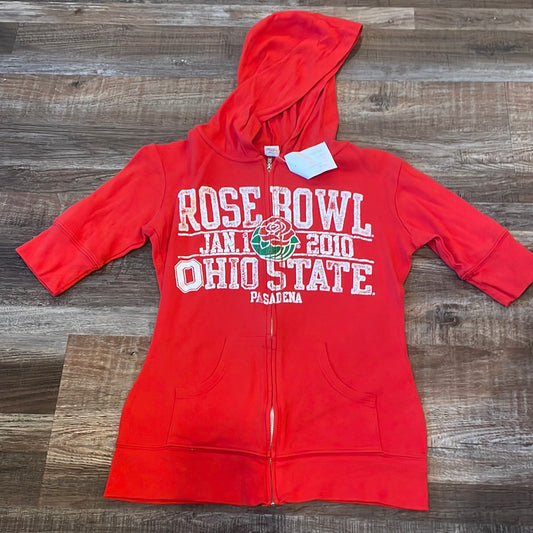 NCAA Ohio State Buckeyes Retro Rose Bowl zip hoodie girls size medium