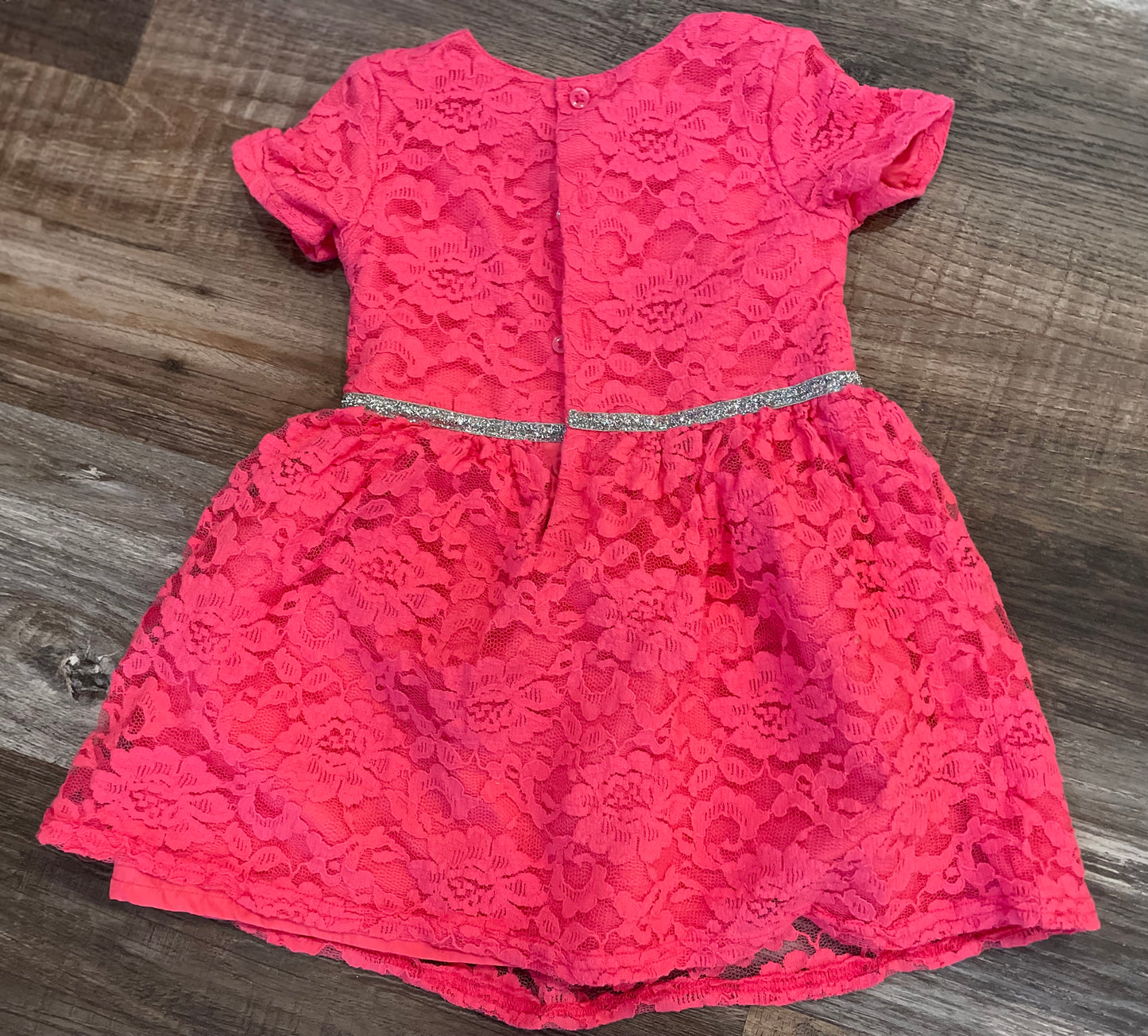 Carters Pink Lace Dress Girls size 24 months wedding, Easter, Valentines Day