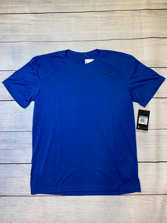 Nike Blue Training Short Sleeve Shirt Mens Size Medium NWT RETAILS $25