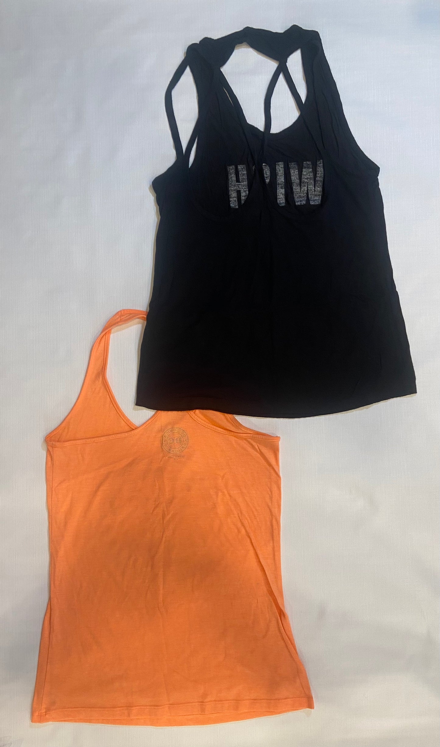 Lot of 2- Under Armour Wonder Women & MikenFlow Women Razor Back Tank Tops size Small