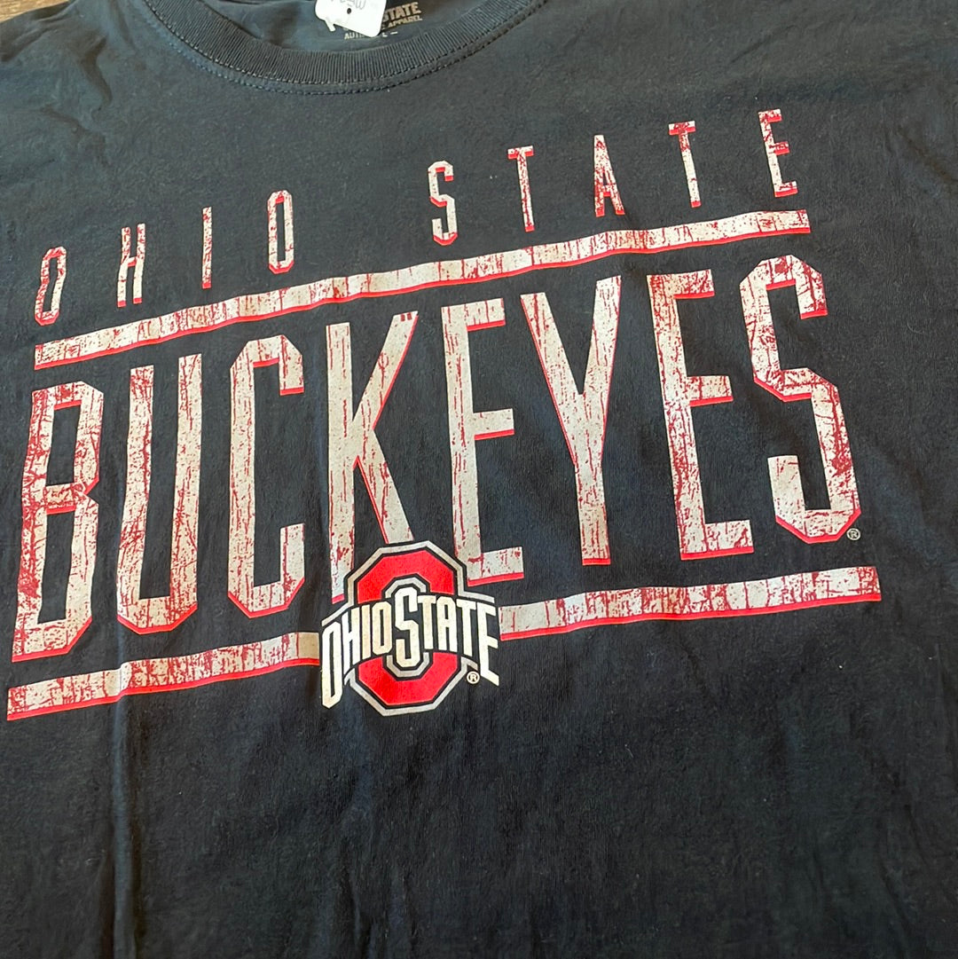 NCAA Ohio State Buckeyes NEW!! Black TShirt Adult size Large