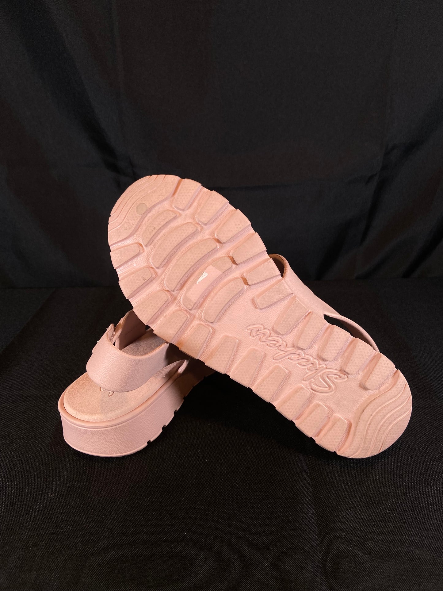 Skechers Luxe Foam Pink Sandal Womens size 7