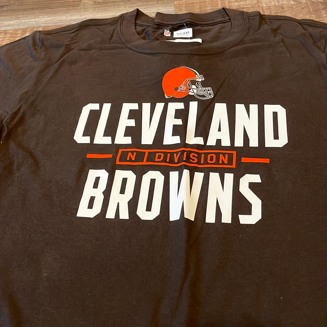 NFL Cleveland Browns “N Division” Brown Short Sleeve Shirt Adult Medium NEW