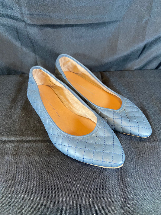 Report Blue Leather Pointed Toe Flat Slip On Shoes Women size 8.5 NWOB