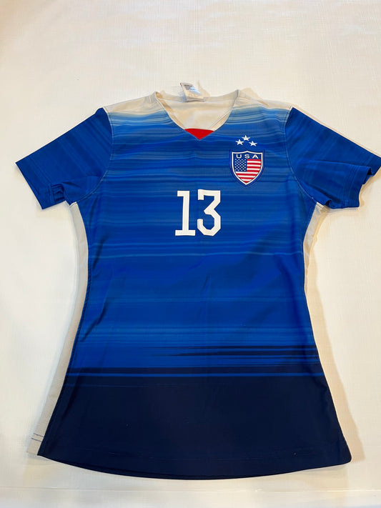 USA Olympic Women Soccer Jersey Morgan #13 Girls size Youth XLarge