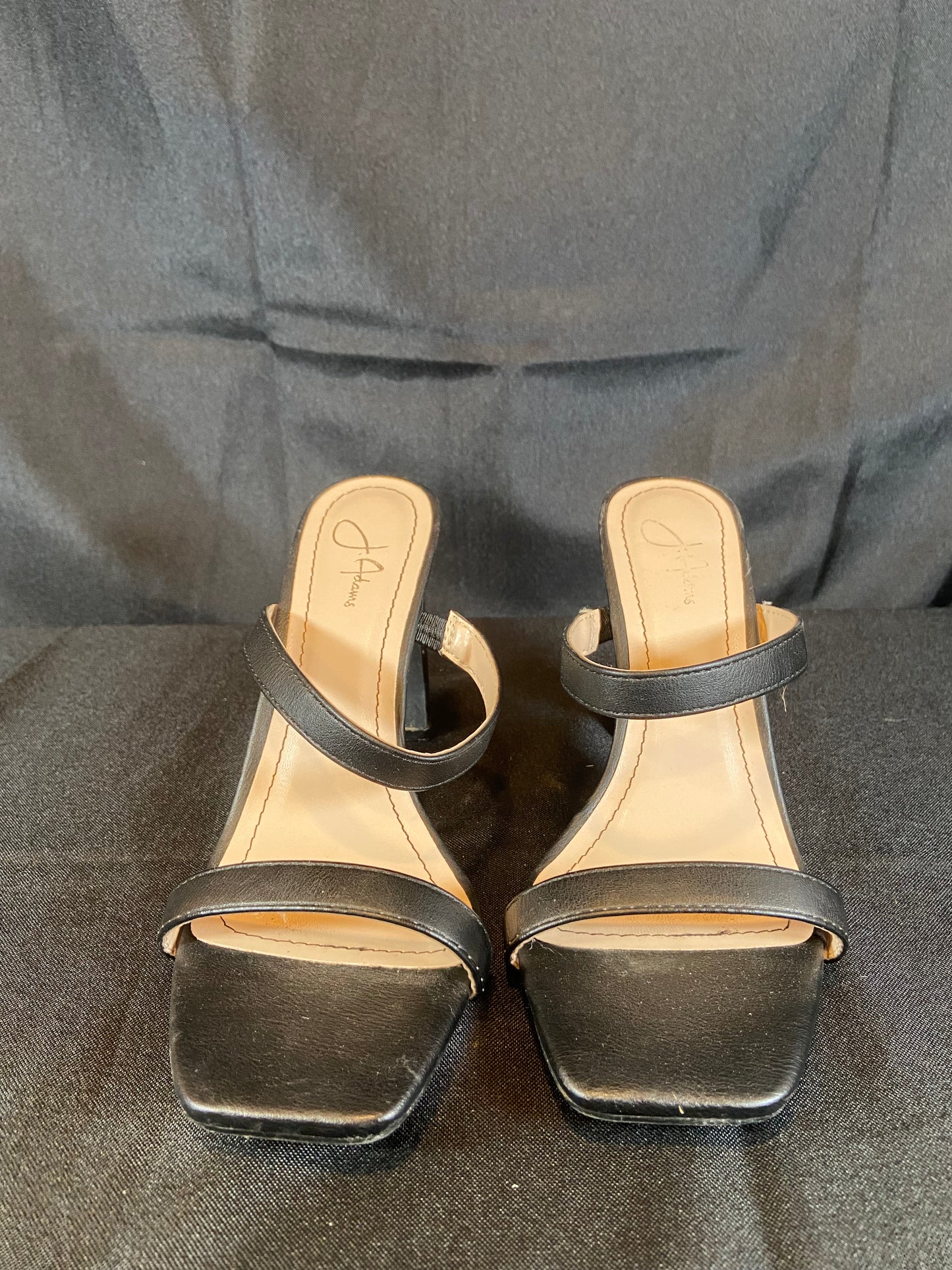 J Adams Black Heel Sandals Women size 6