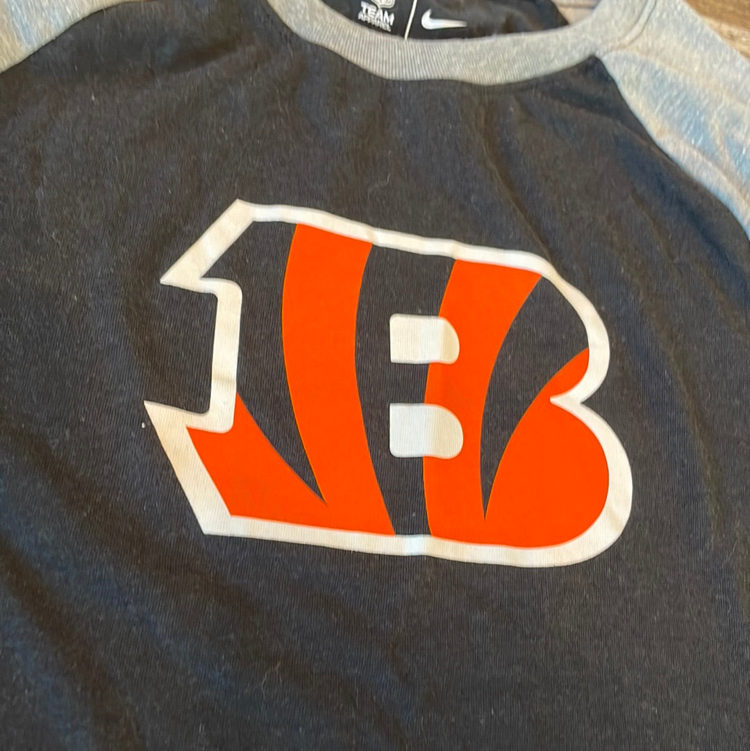 NFL NIKE Cincinnati Bengals 3/4 Sleeve Shirt womens size XSmall