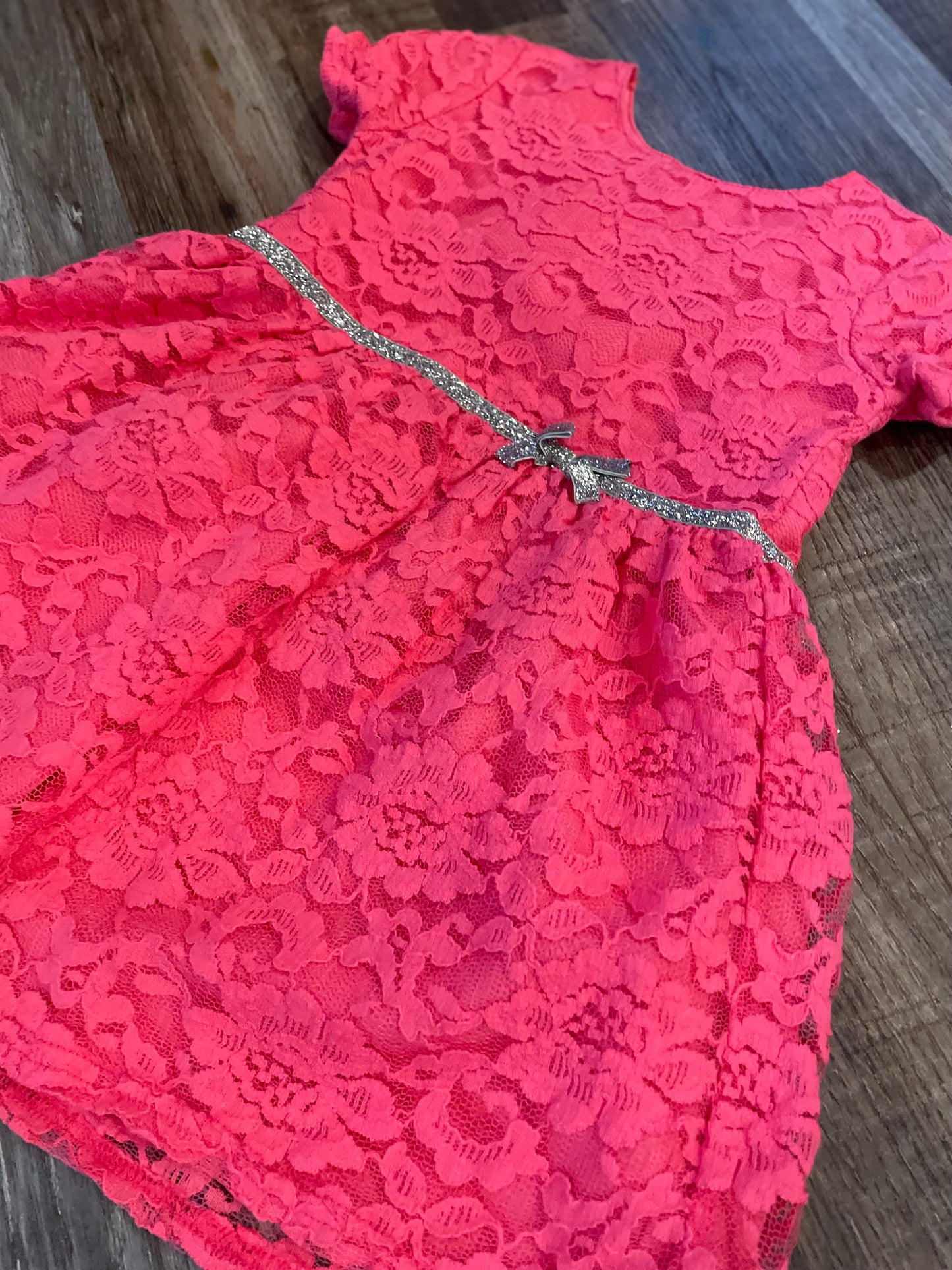 Carters Pink Lace Dress Girls size 24 months wedding, Easter, Valentines Day