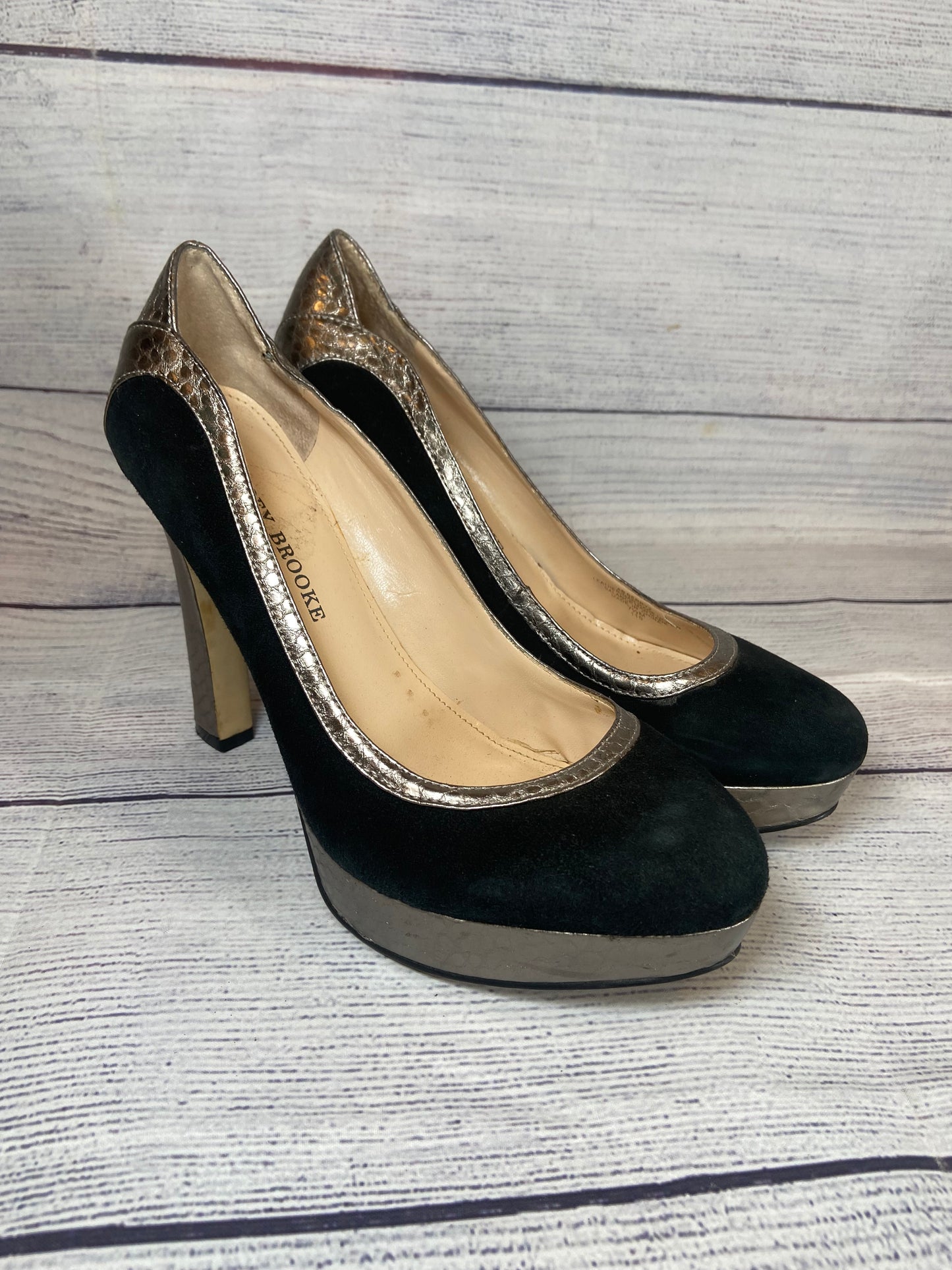 Audrey Brooke Women's Black Heels size 7 1/2