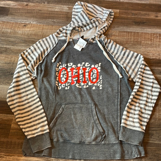 MV Sports OHIO Womens Grey Sweatshirt size large