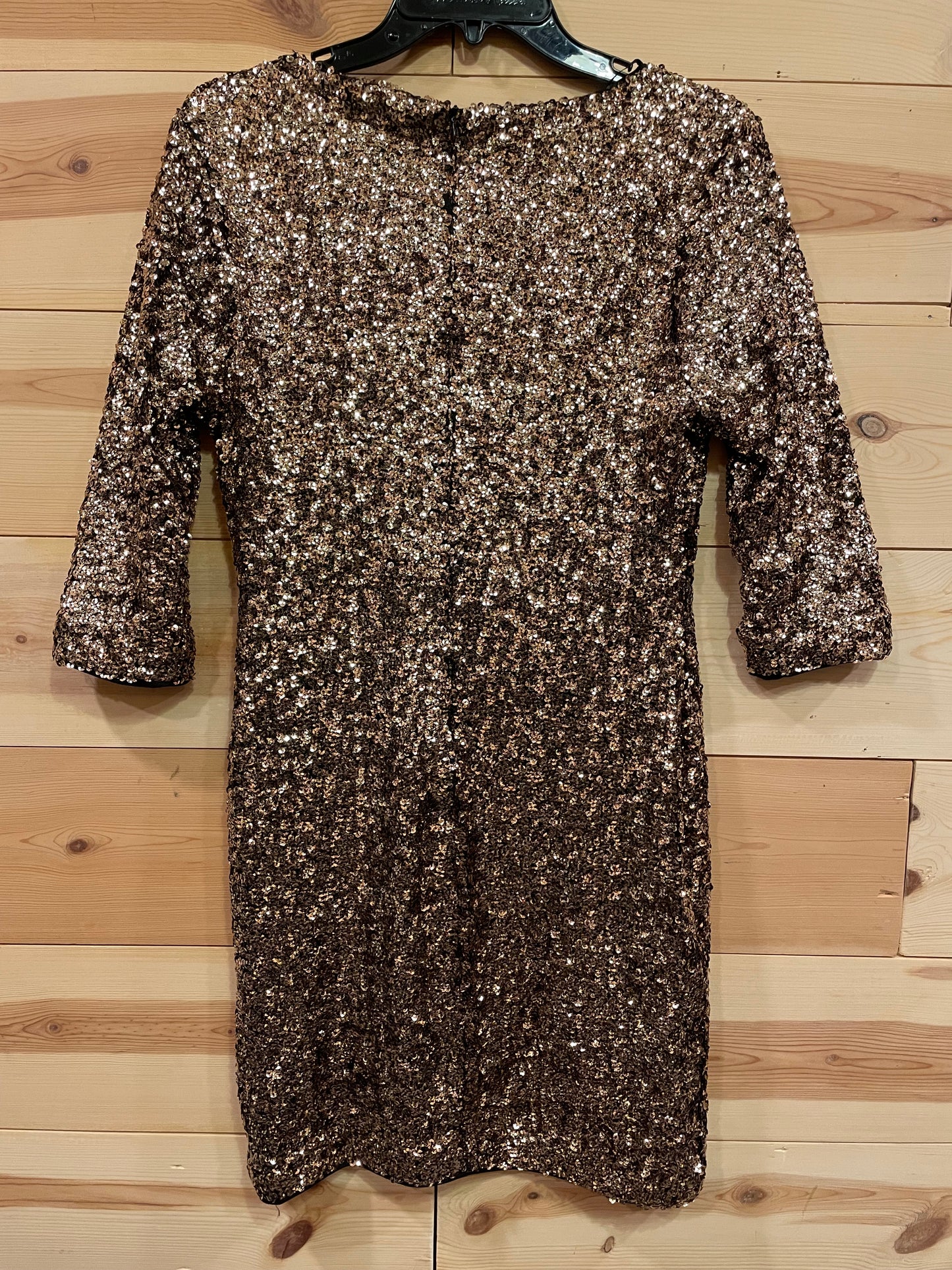 Metaphor Gold Sequence Dress Womens size Small Brand NEW w/Tags!!