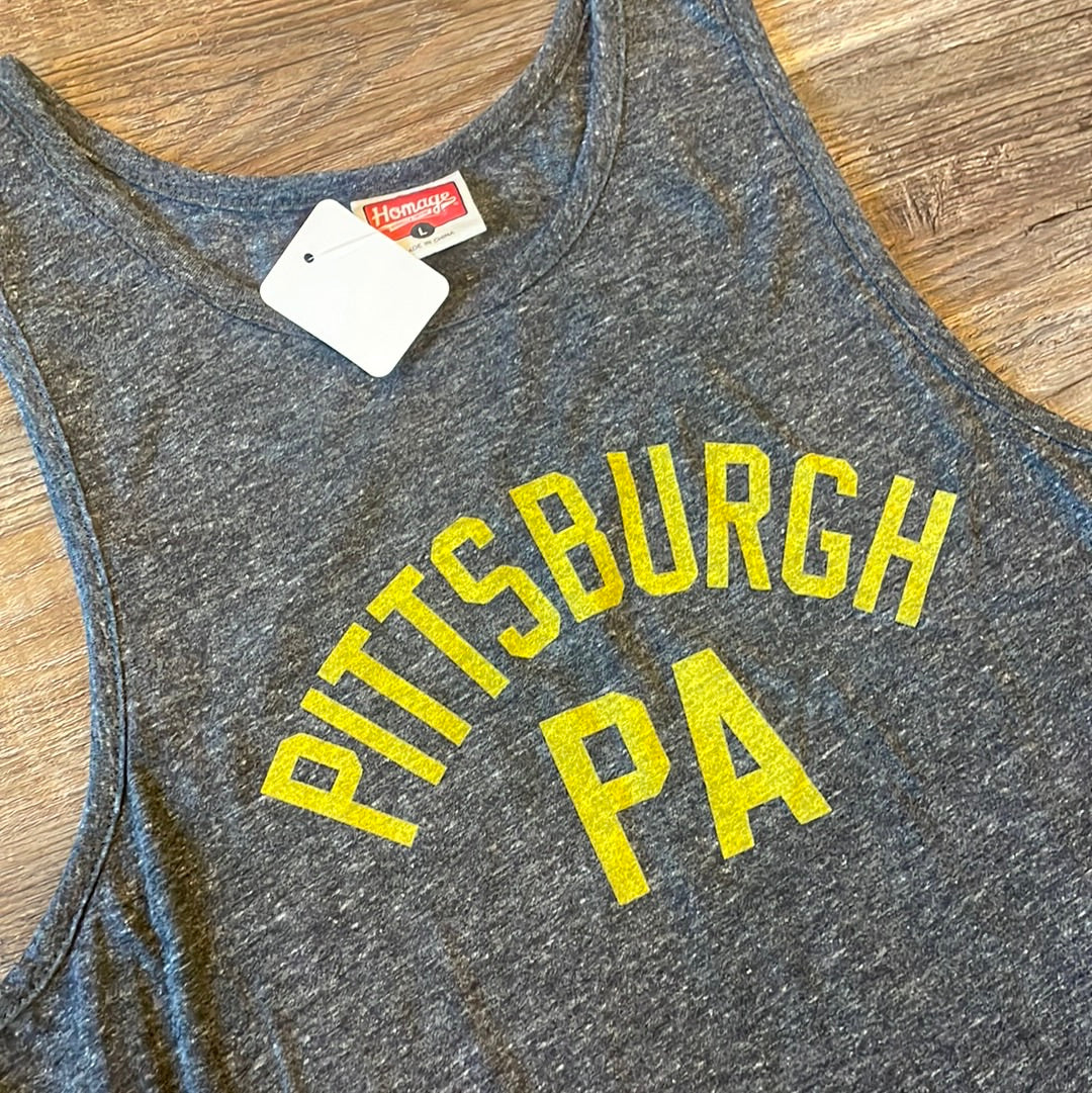 Homage Pittsburgh PA razor Back Women’s Tank Top size Large