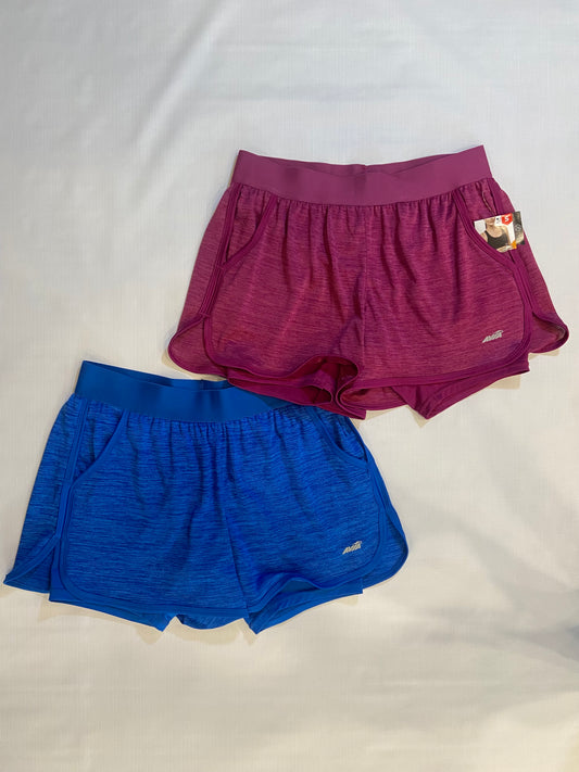 Lot of 2- Avia Womens Athletic Shorts NWT Sizes Small (Blue & Pink)