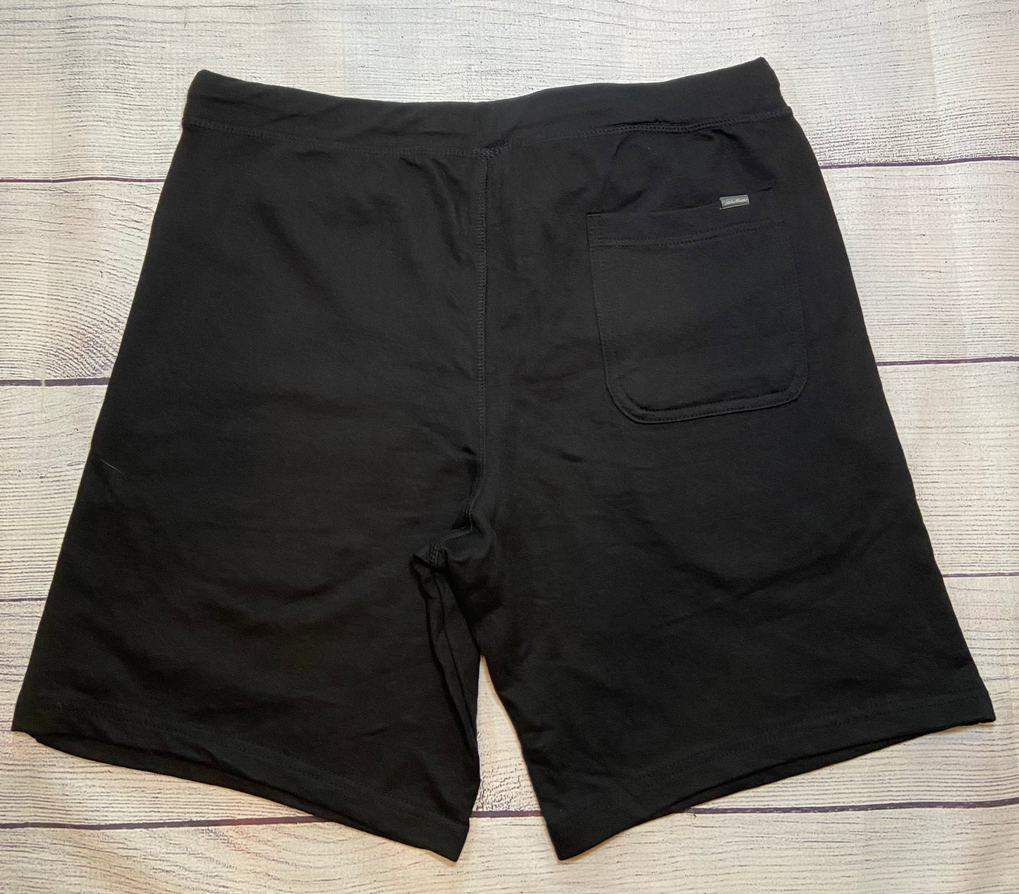 Eddie Bauers Men Black Sweat Shorts NWT Size Large