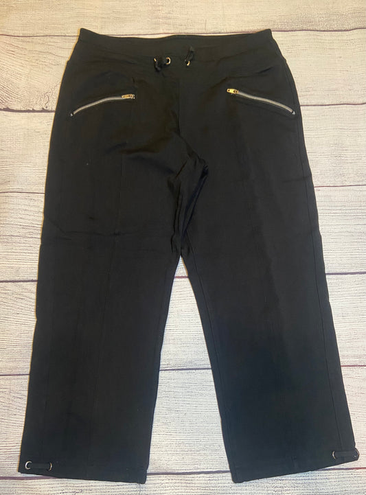 90 Degree by Reflex Black Capri Pants stretch Women size Small