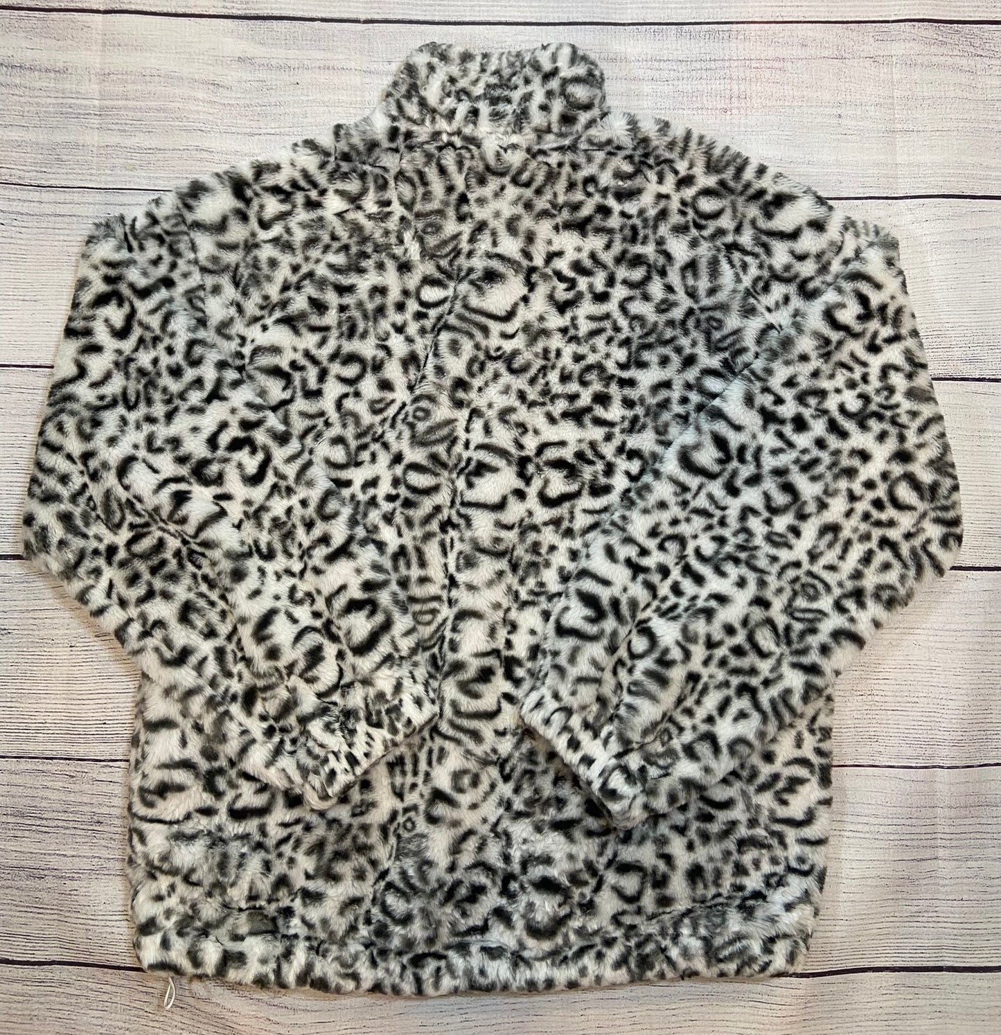 Pink Lilly Women Cheetah Sweatshirt 1/4 Zip Size Large NWOT