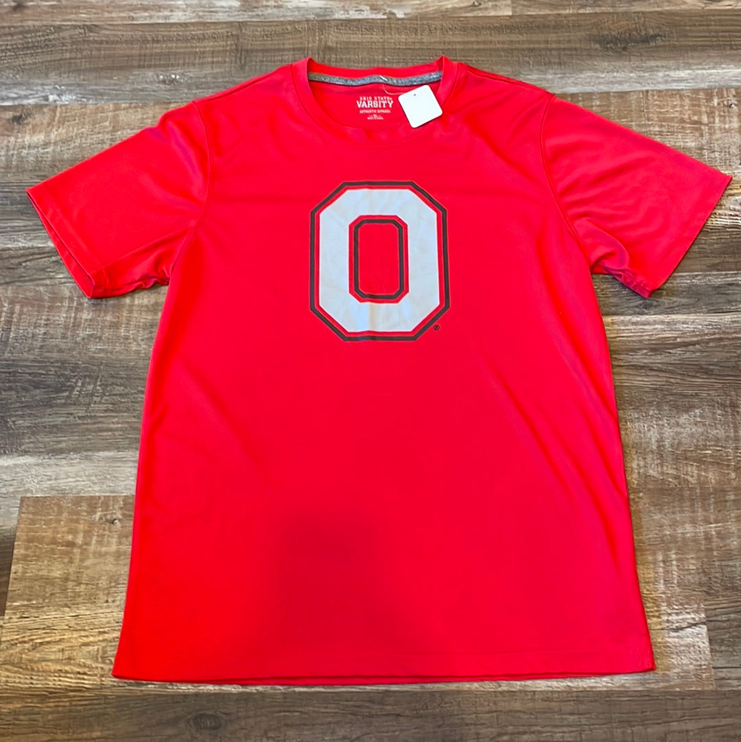 NCAA Ohio State Buckeyes DriFit Block O Red Shirt youth size XLarge