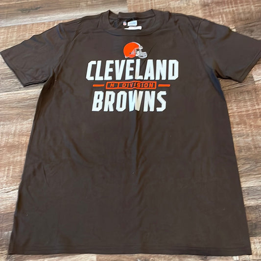 NFL Cleveland Browns “N Division” Brown Short Sleeve Shirt Adult Medium NEW