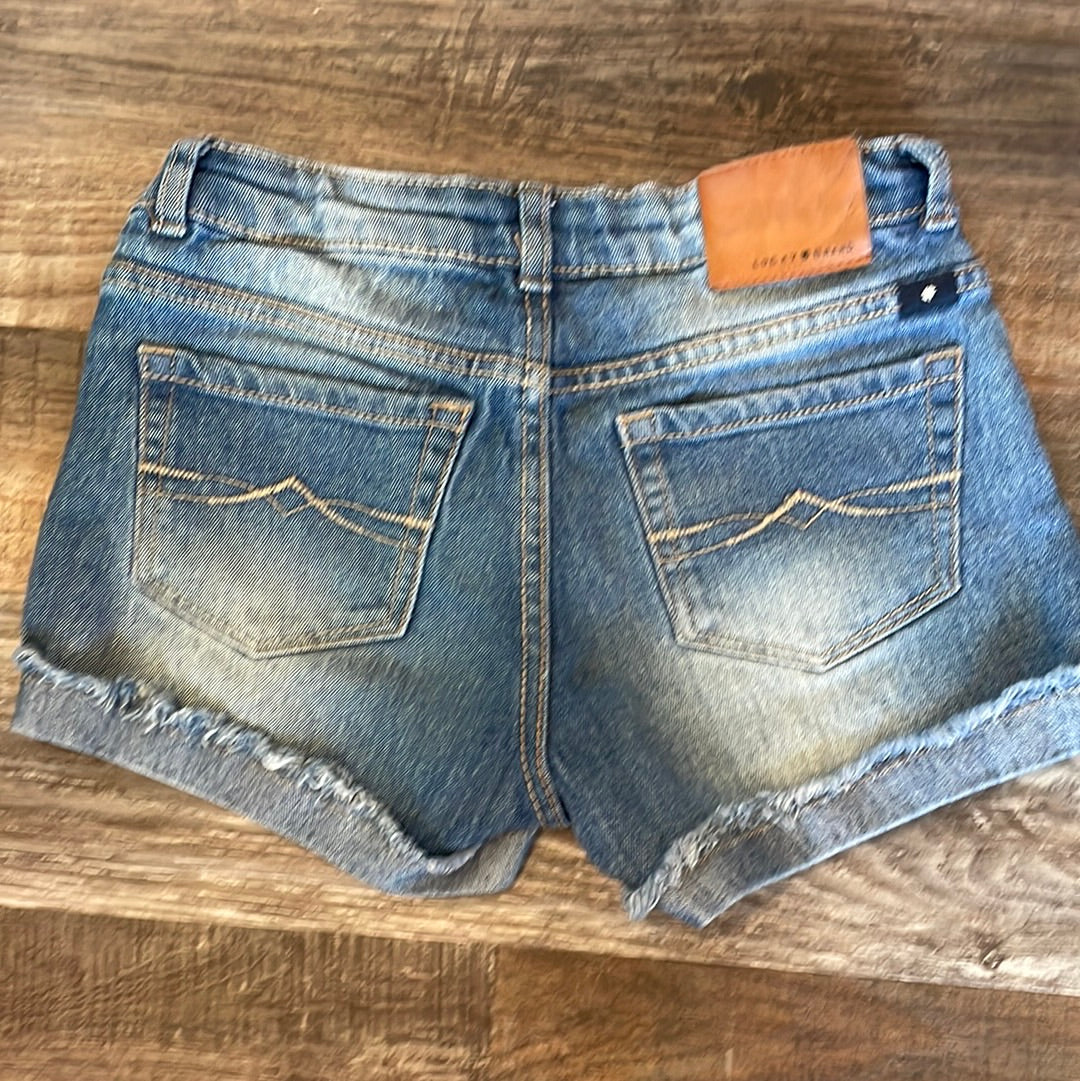 Lucky Brand girls jean shorts Riley Short size 10