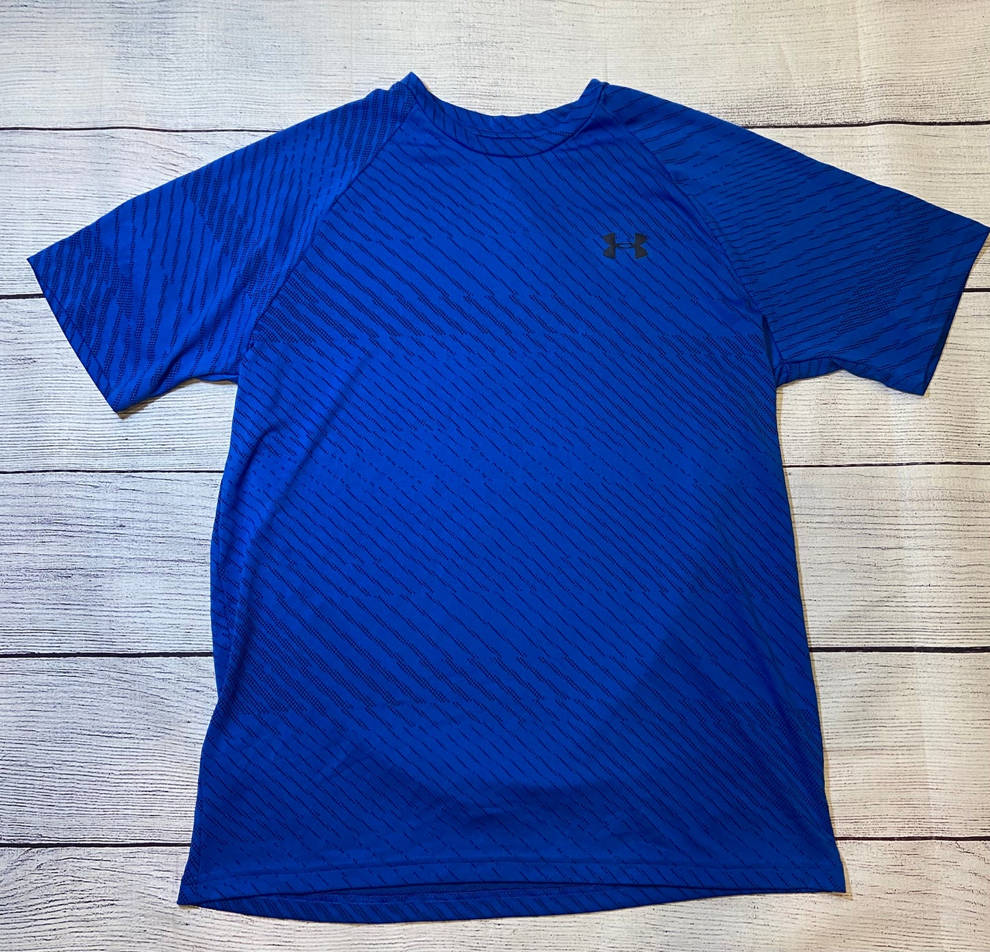 Under Armour Blue HeatGear Short Sleeve Shirt Mens size Medium