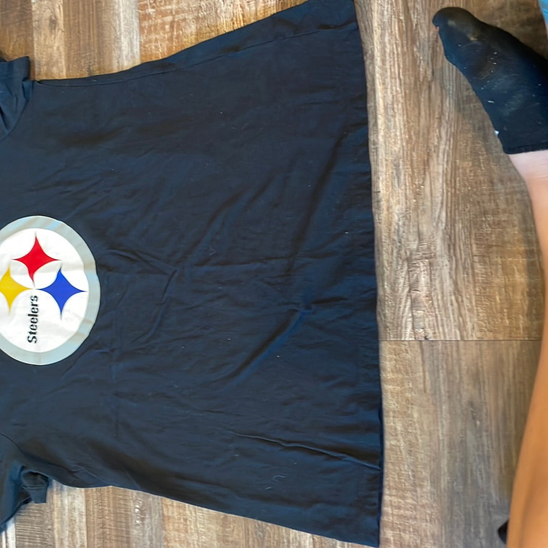 Nike Pittsburg Steelers Womens black short sleeve shirt size Large