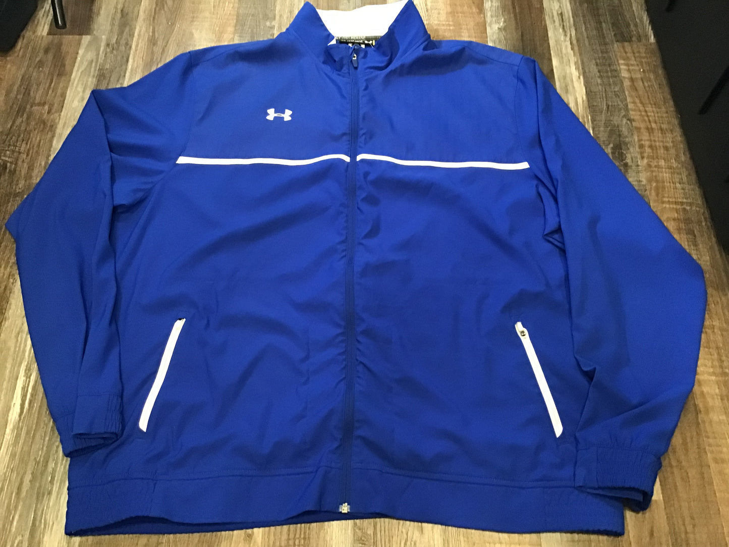 Under Armour Blue & white Lightweight Jacket Mens size 4XLarge