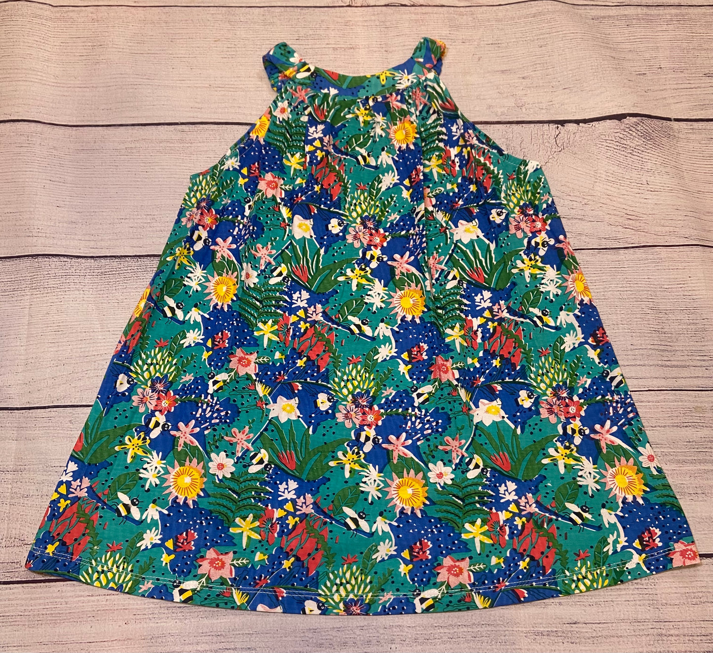 Girls Summer Floral & Bee Dress size 4t