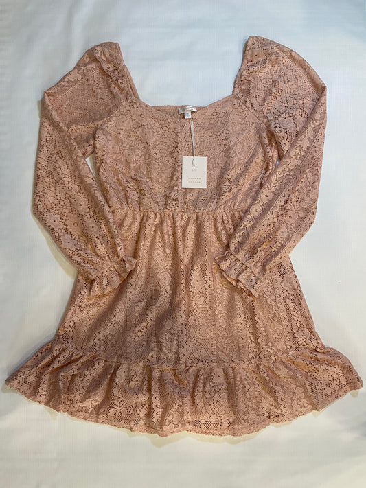 Lauren Conrad New w/TAGS Light Pink Lace Dress Womens size Medium