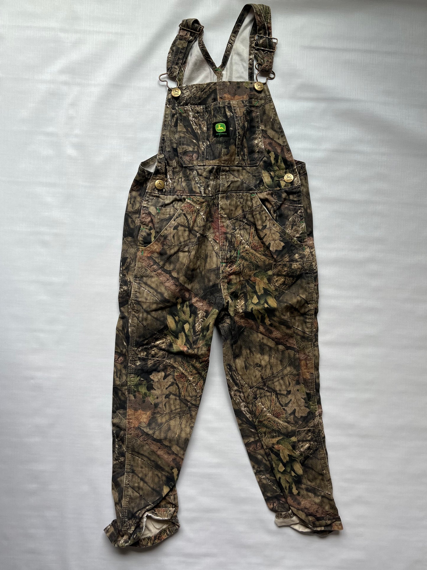 John Deere Mossy Oak Camo Bibs size 6