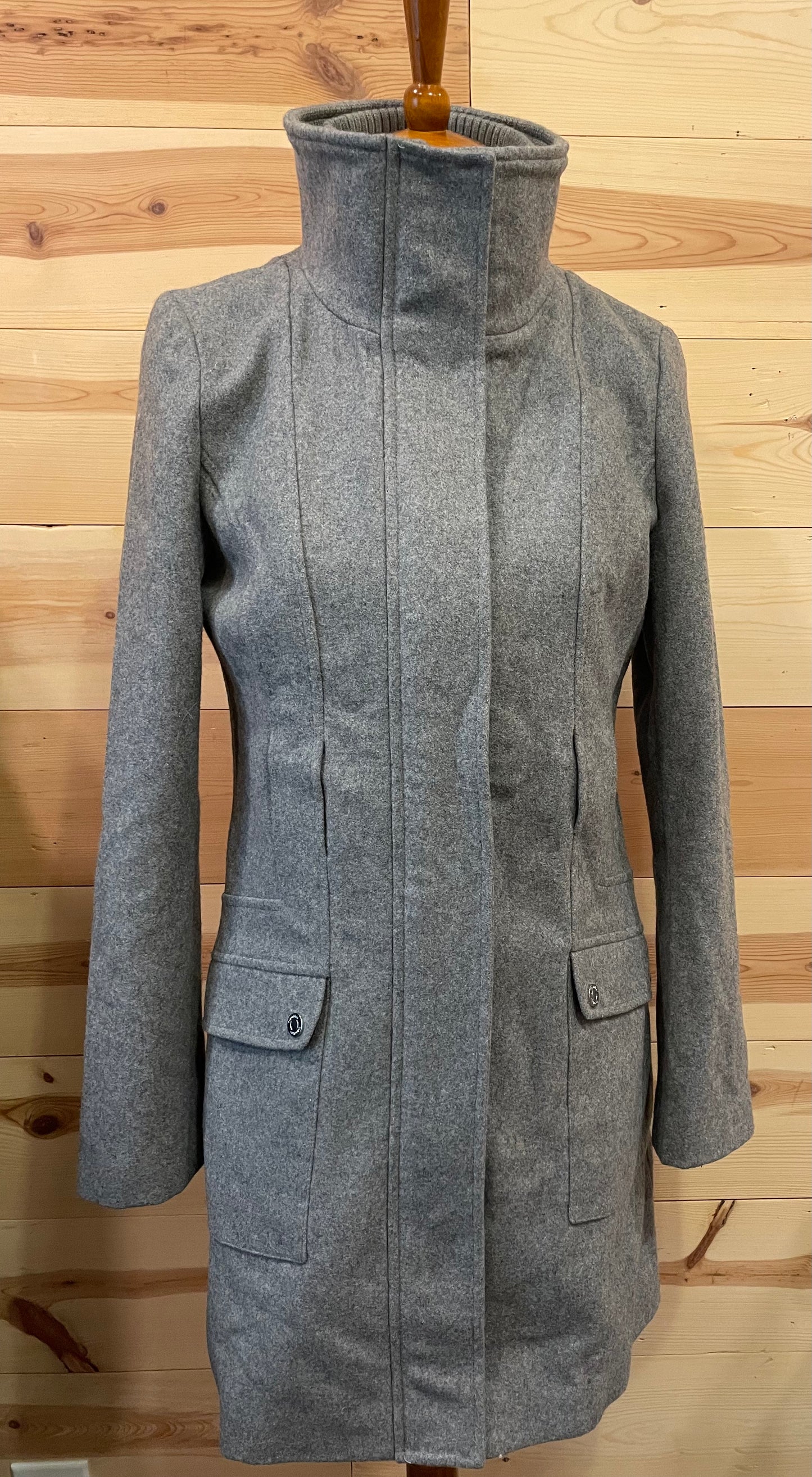 Calvin Klein Wool Grey Coat Women size Small