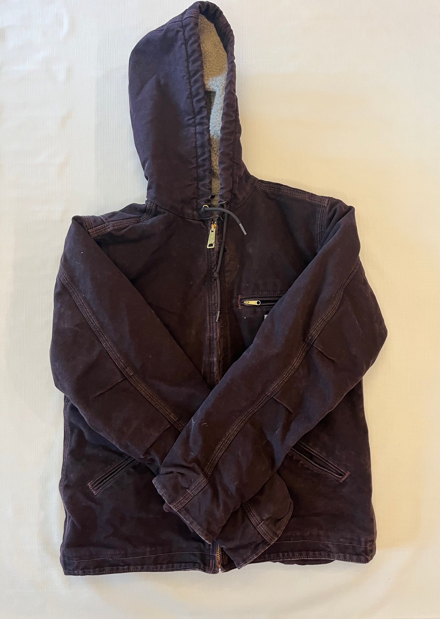 Carhartt Women's Sherpa Lined Jacket BlackBerry Size Small 4/6