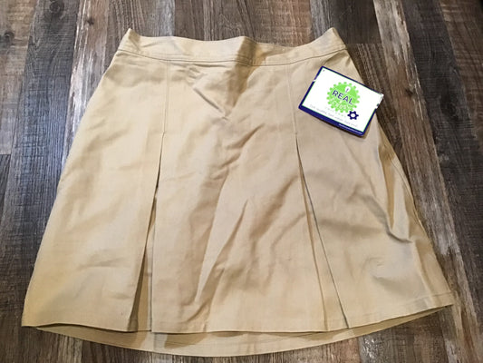 REAL SCHOOL Uniform Khaki Skirt Girls size 3/4 NWT