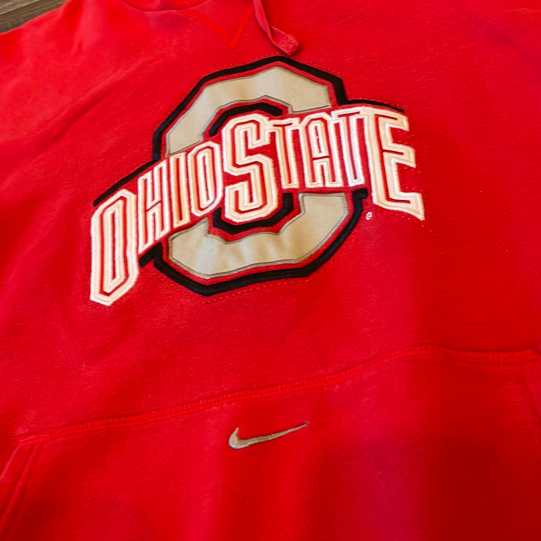 NCAA Nike Ohio State Buckeyes Red Hooded sweatshirt adult size Medium