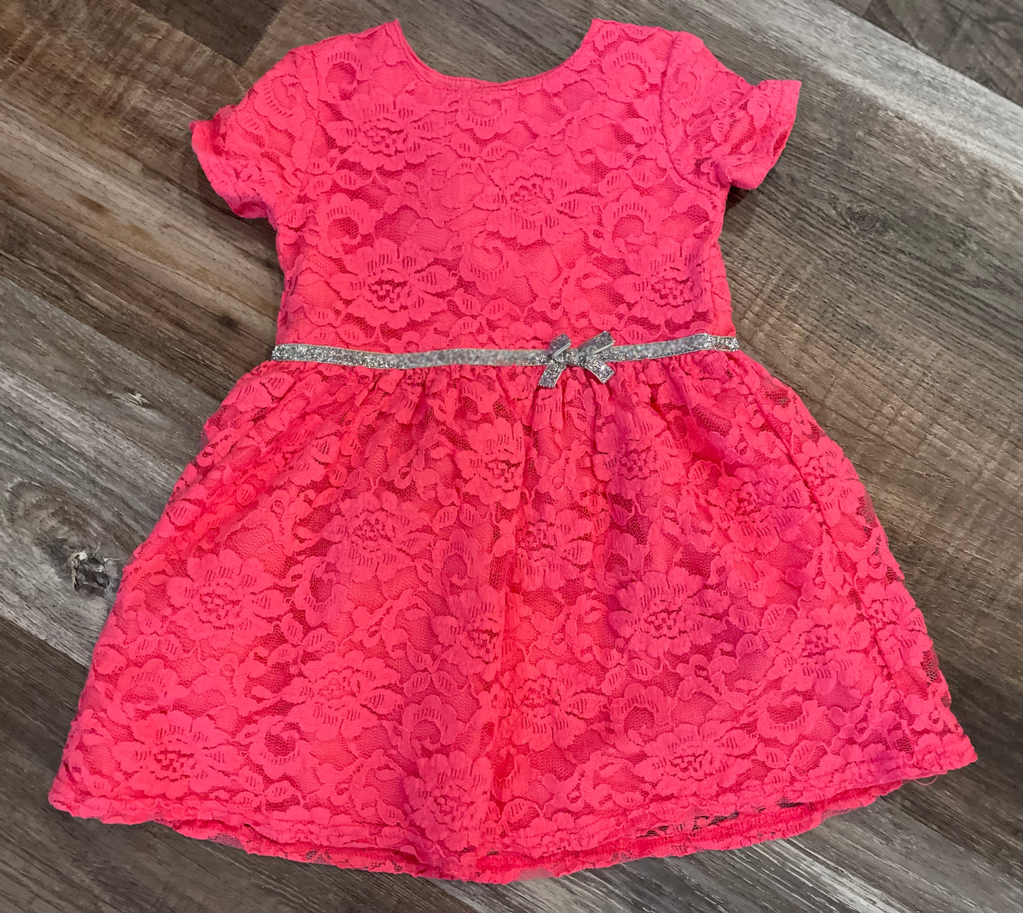 Carters Pink Lace Dress Girls size 24 months wedding, Easter, Valentines Day