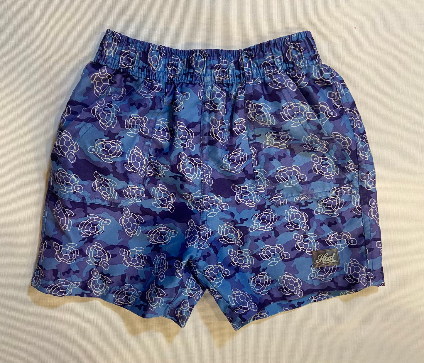 Lot of 3-Boys Swim Trunks Size 3T Blue, Orange, Blue/Green)