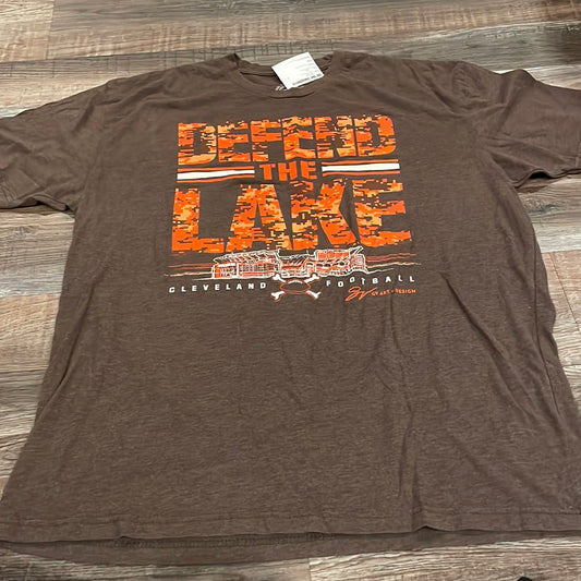 NFL Cleveland Browns- Defend the Lake Brown TShirt adult size XL