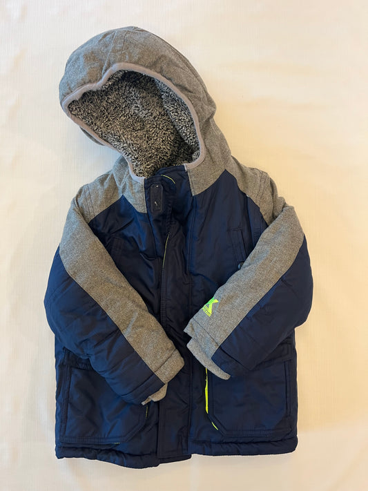 ZeroXposure Boys Puff Coat Blue & Grey Size 3T