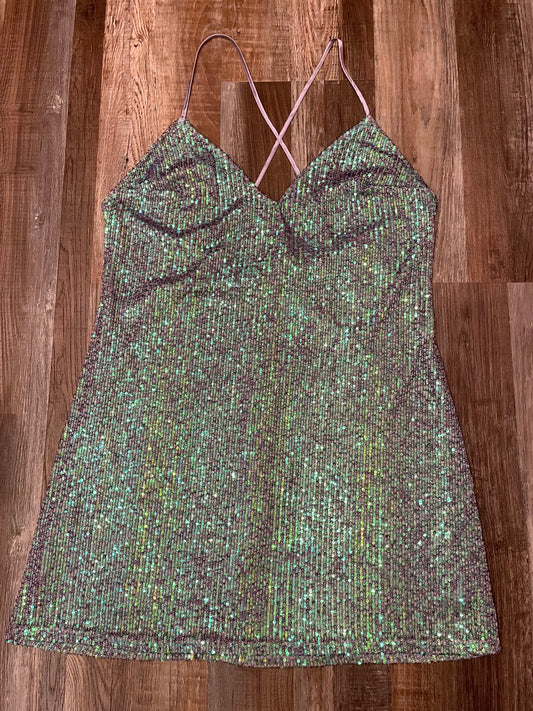 Victoria’s Secret Purple & Green Sequence Night Gown size Large