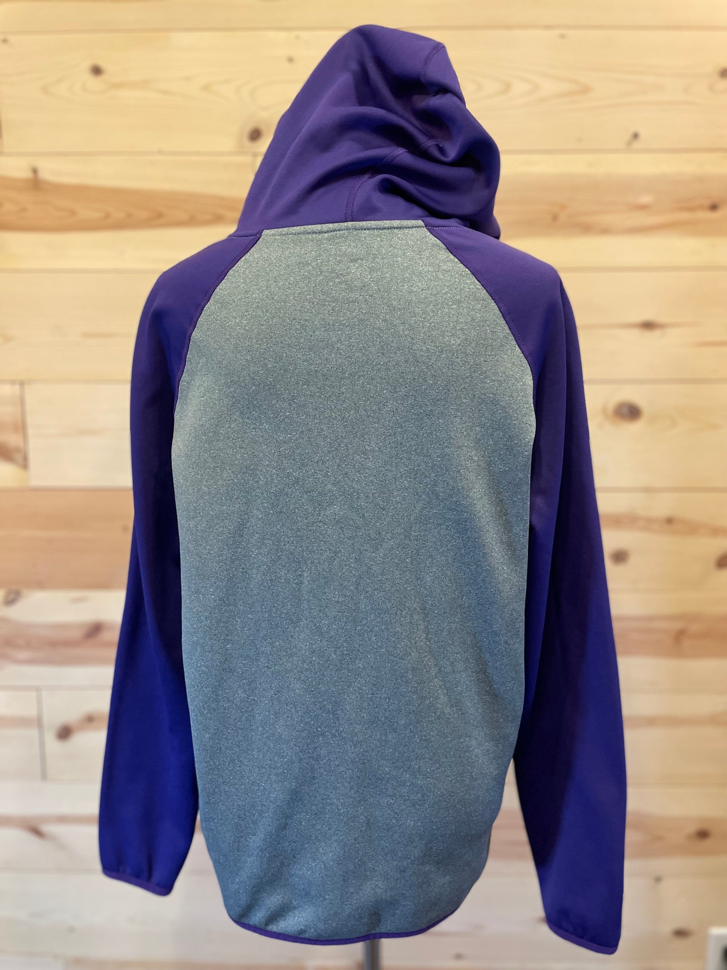 Nike Therma-Fit Grey/Purple Womens Hooded Sweatshirt Size XLarge