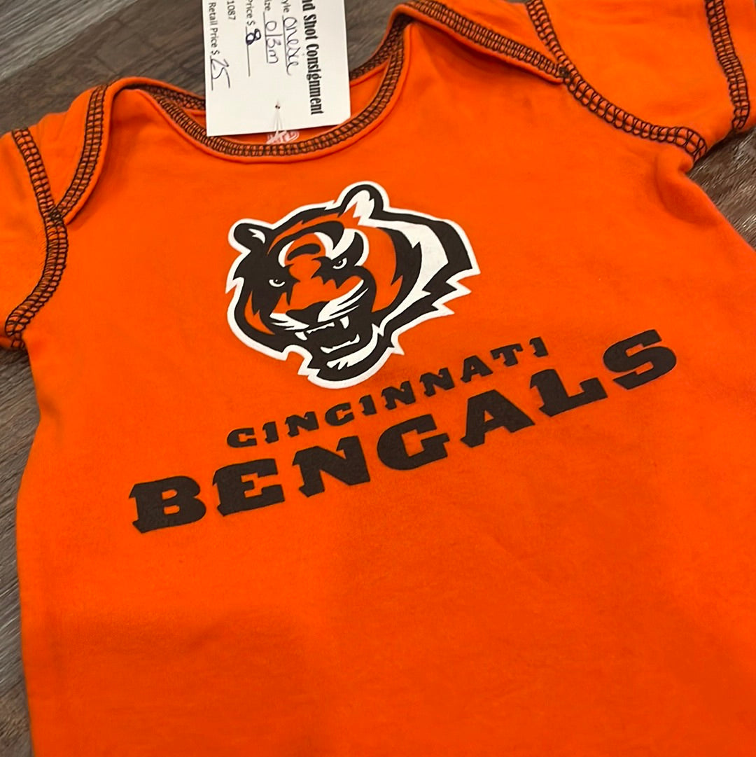 NFL Cincinnati Bengals orange onesie size 0/3 months