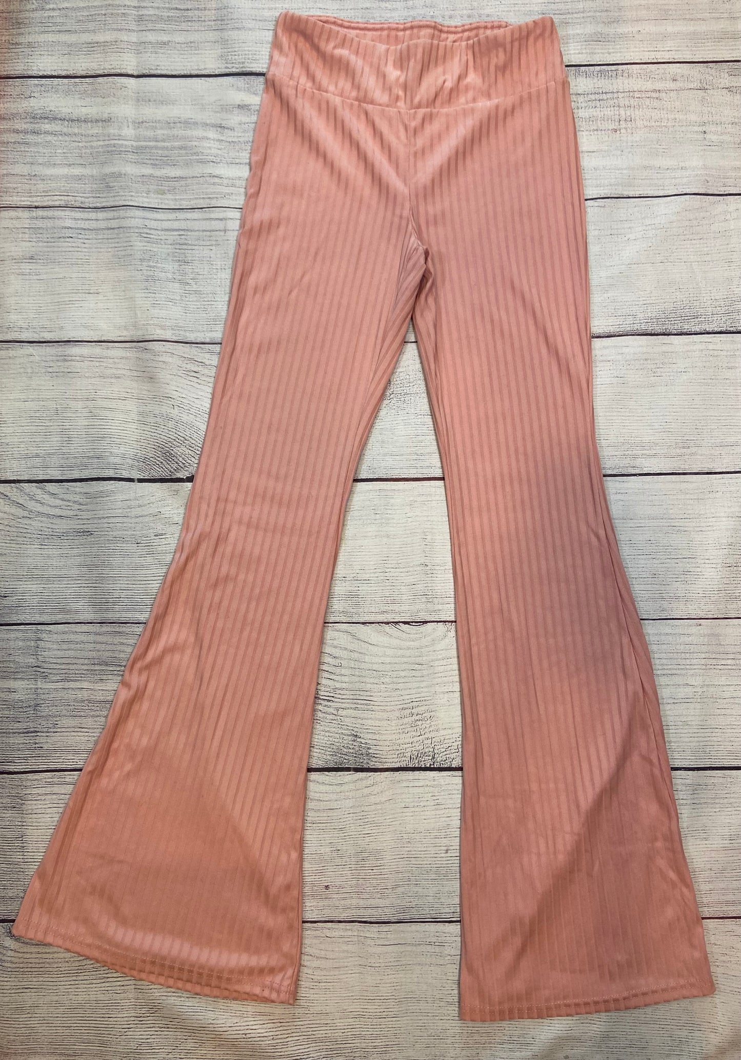 No Boundaries Women Pink Stretch Flare Legging NWOT Size Medium (7-9)