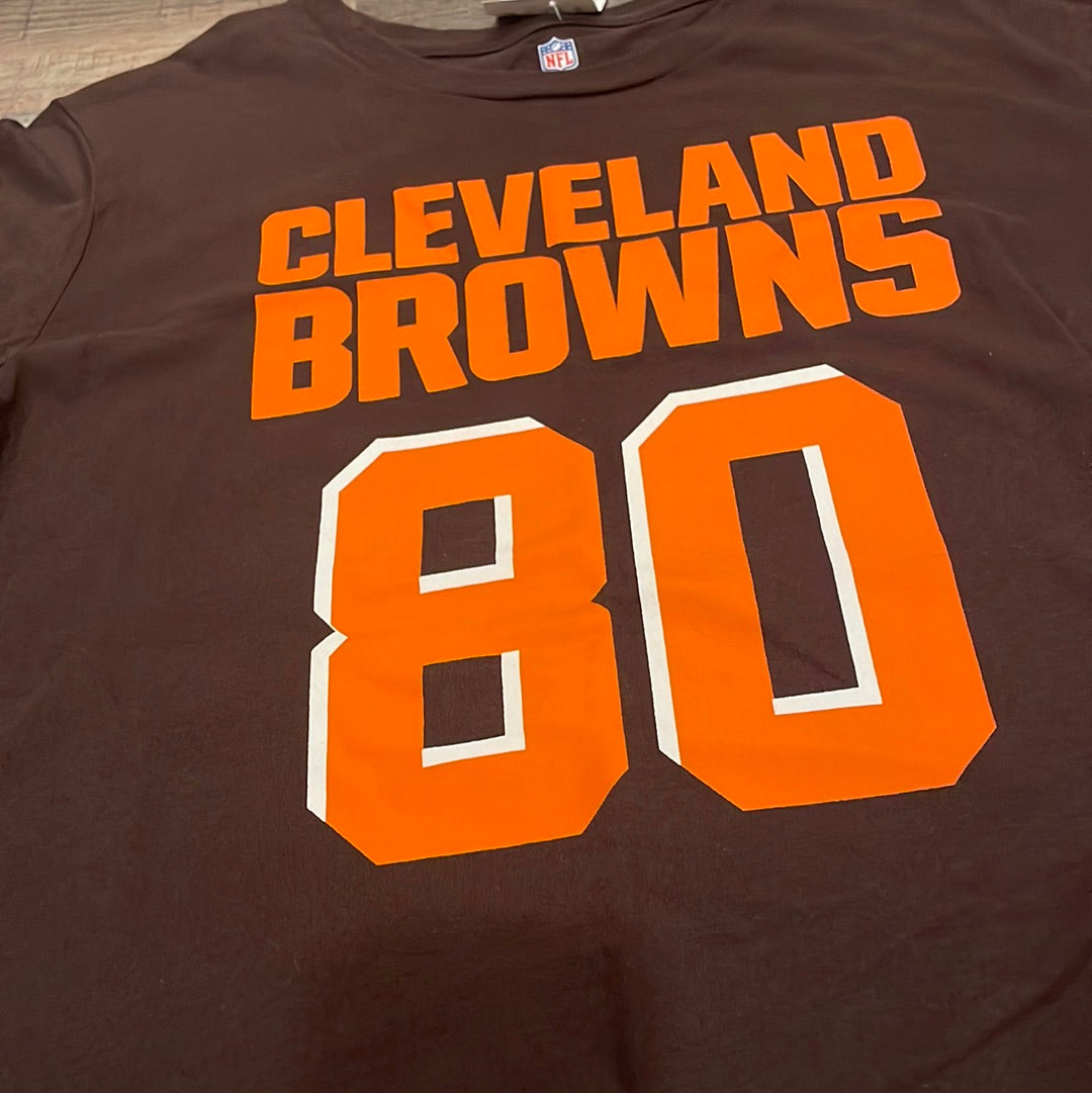 NFL Cleveland Browns #80 Landry NEW Short Sleeve Shirt boys size Large