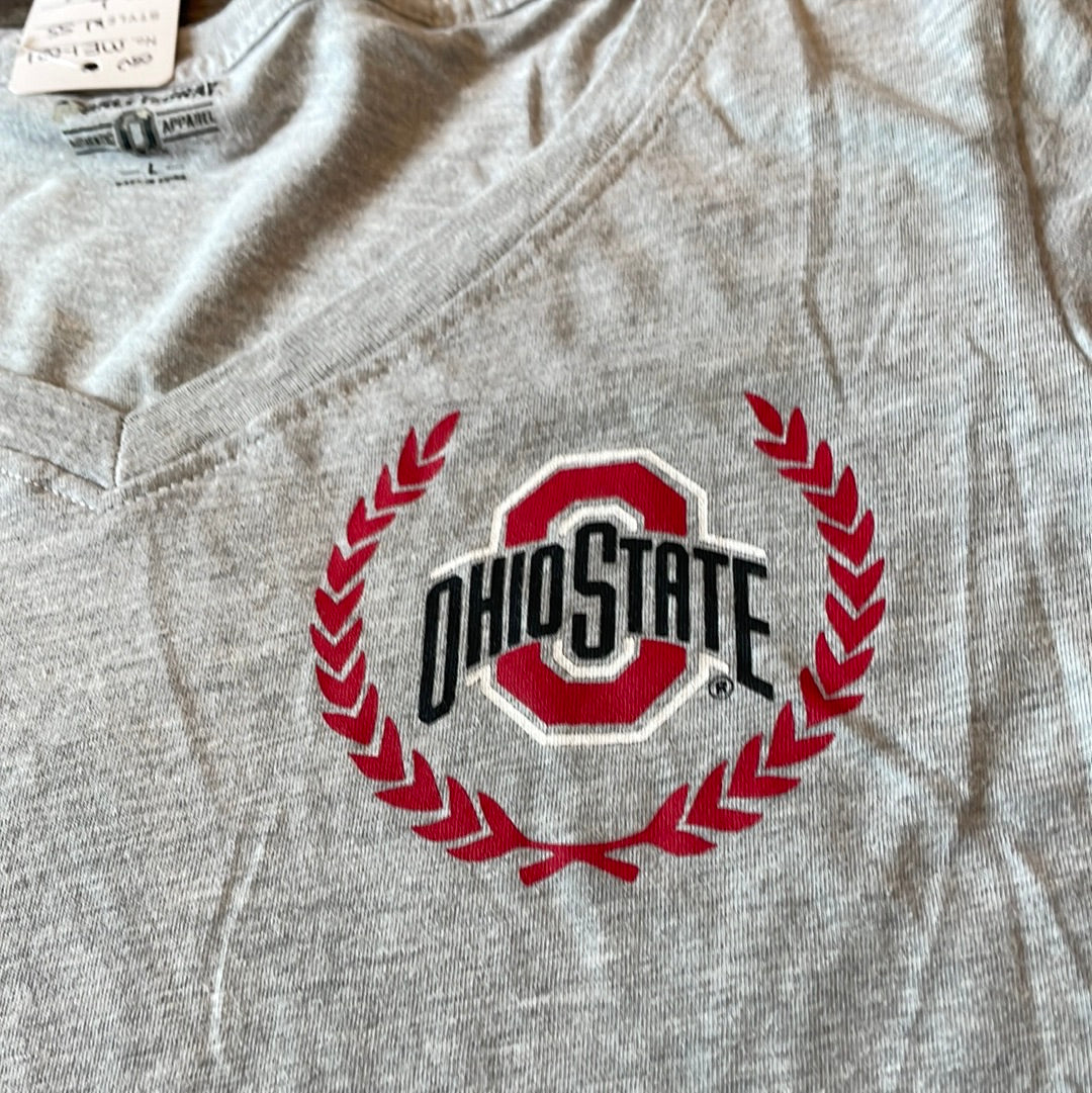 NCAA Ohio State Buckeyes Grey Short Sleeve women’s size Large