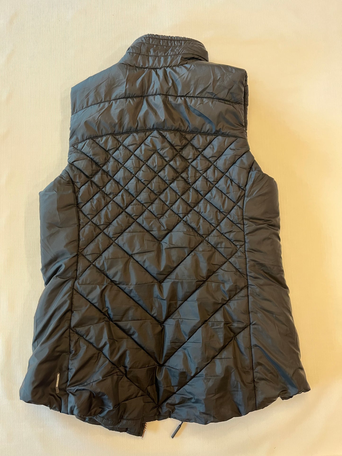 Mondetta Black Fleece Lined Women Vest Size Small