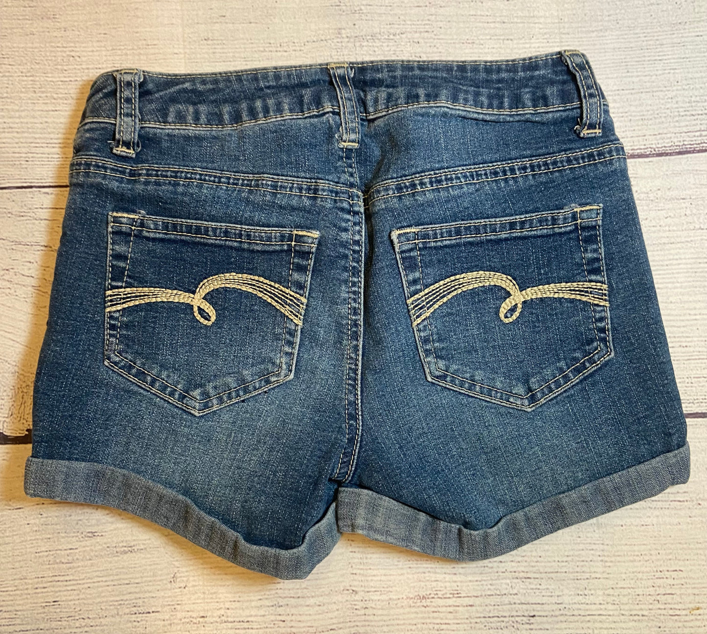 Justice Girls Jean shorts Western Style size 12 slim