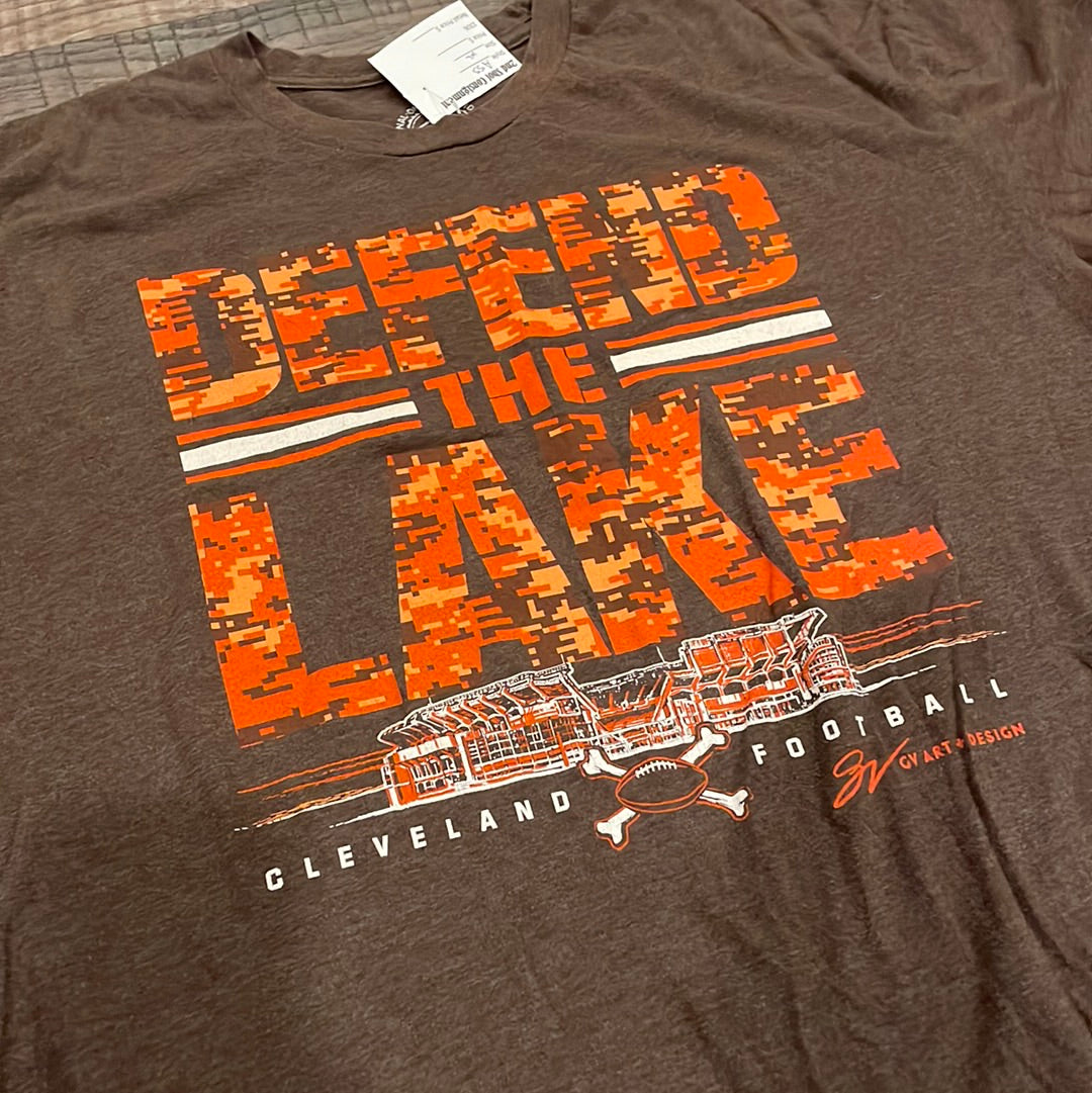 NFL Cleveland Browns- Defend the Lake Brown TShirt adult size XL