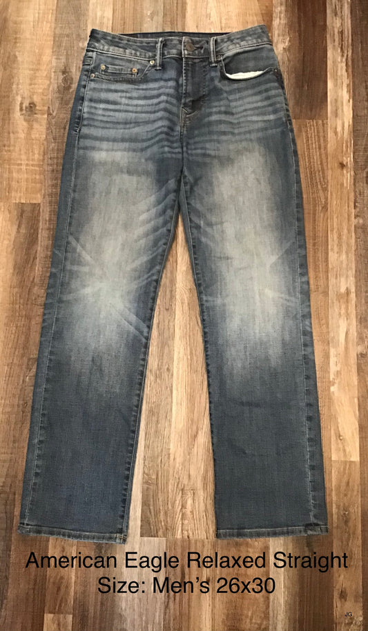 American Eagle AirFlex + Relaxed Straight Mens jeans size 26x30