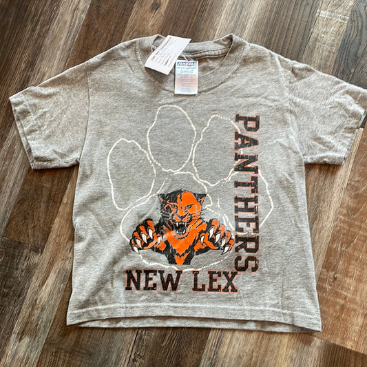 New Lex Panthers grey short sleeve shirt with paw size XSmall