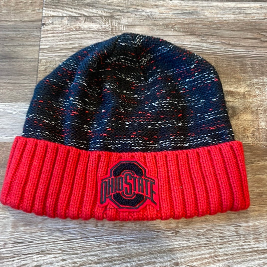 NCAA Ohio State Buckeyes Fan1 adult black & red Ohio State beanie